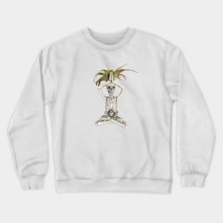 Yoga Skeleton Plant Crewneck Sweatshirt